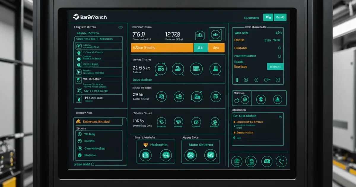 Building management system fault detection screen showing equipment status and alerts