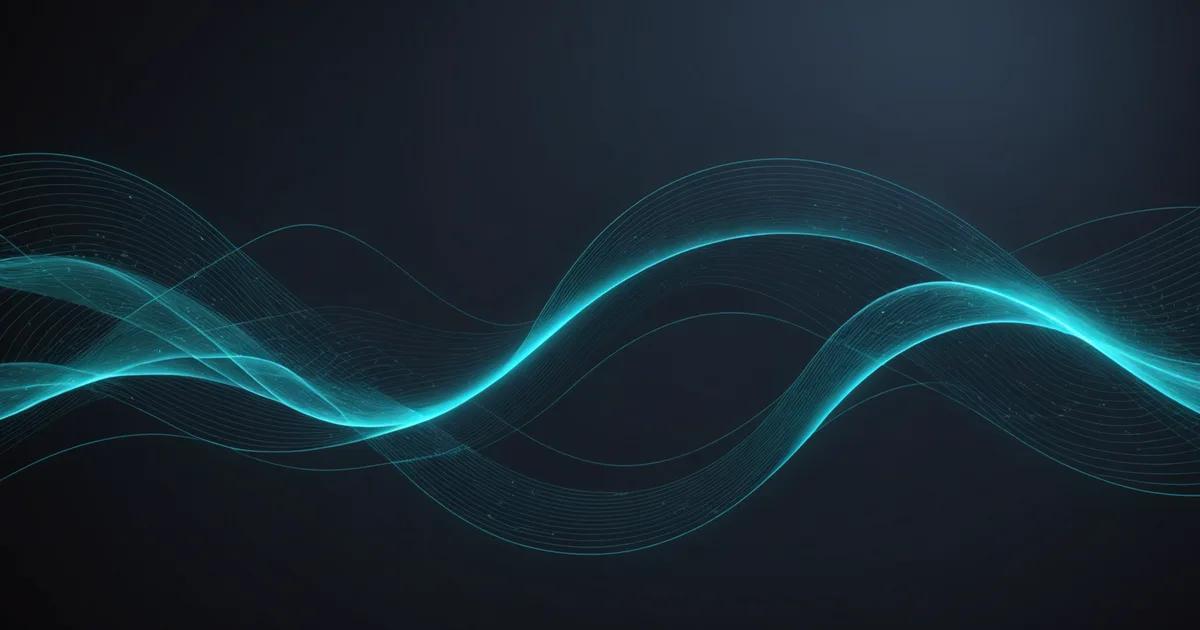 Abstract data visualization representing machine learning model predictions